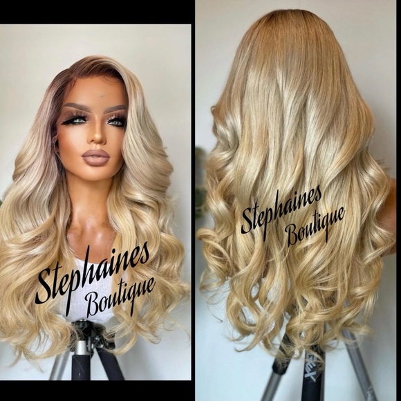 Human Hair Blended Lace Front Wig